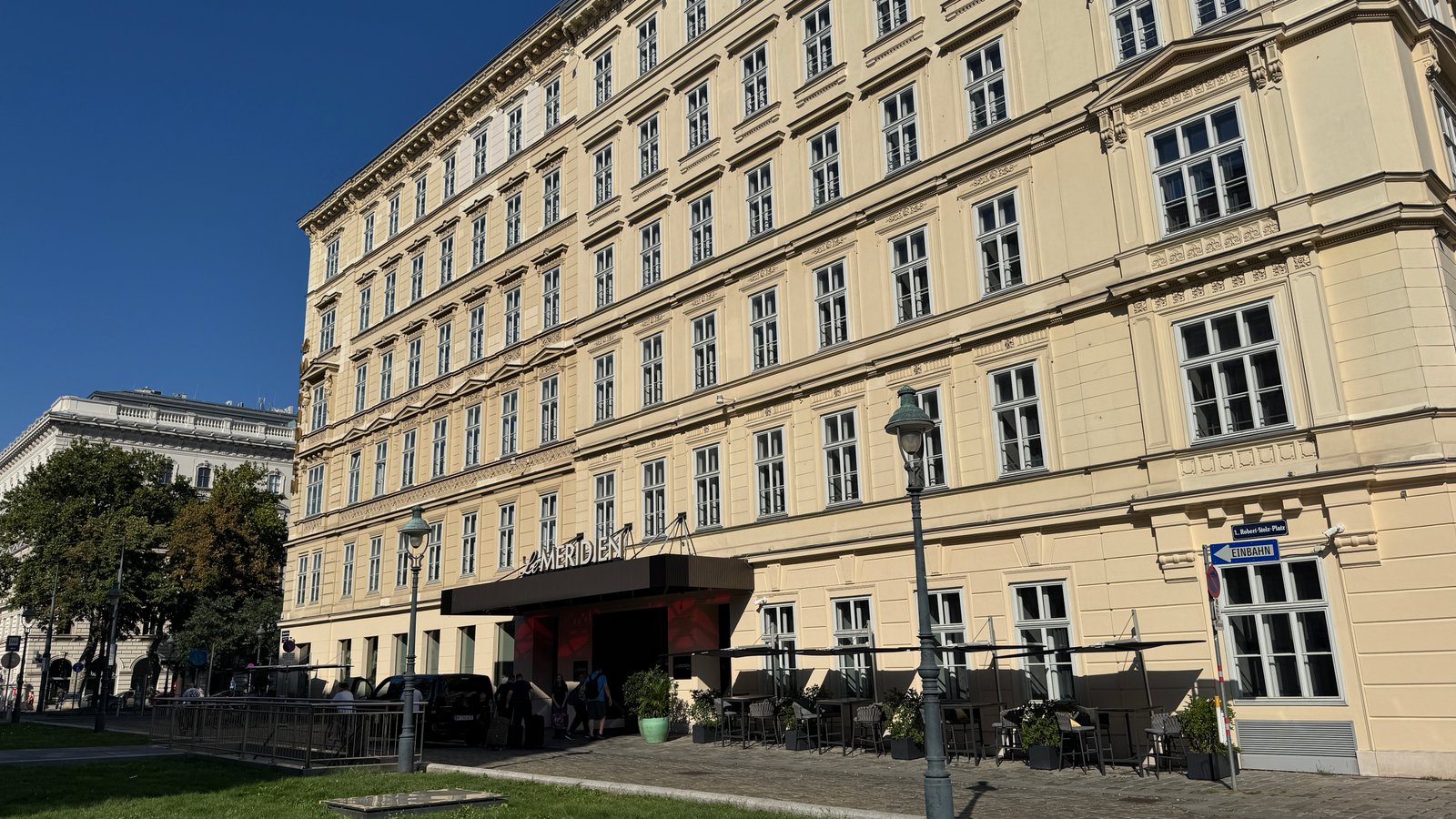 Le Méridien Vienna hotel exterior facade, Austria