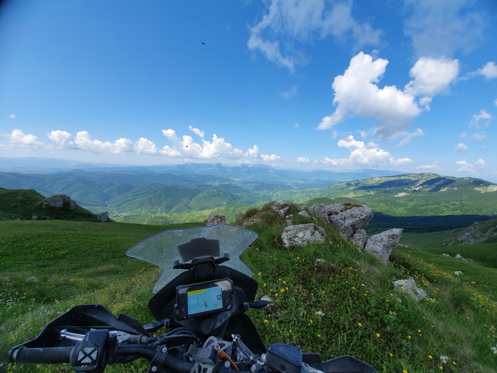 KTM Adventure Rally Bosnia 2019 — alpine lake reflection, GoPro POV