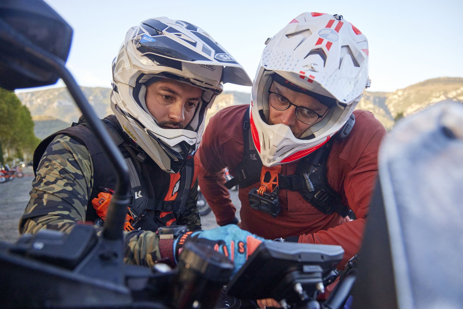 KTM Adventure Rally France 2022 — riders navigation check, Pyrenees