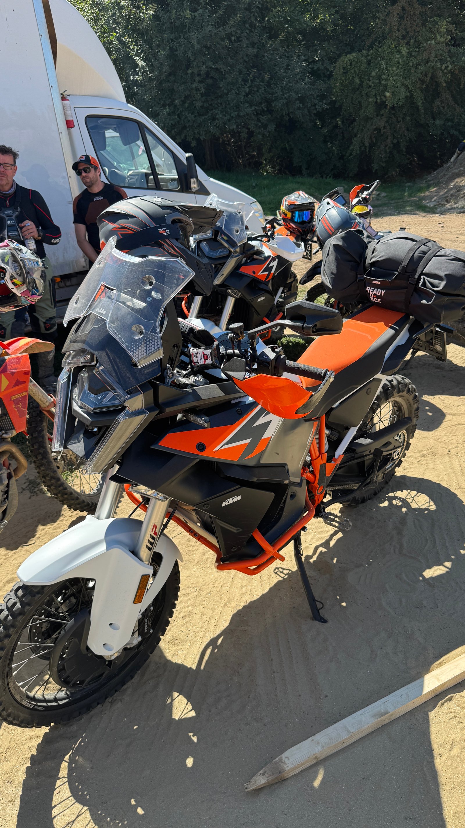The new KTM 1390 Super Adventure R at the Romania rally