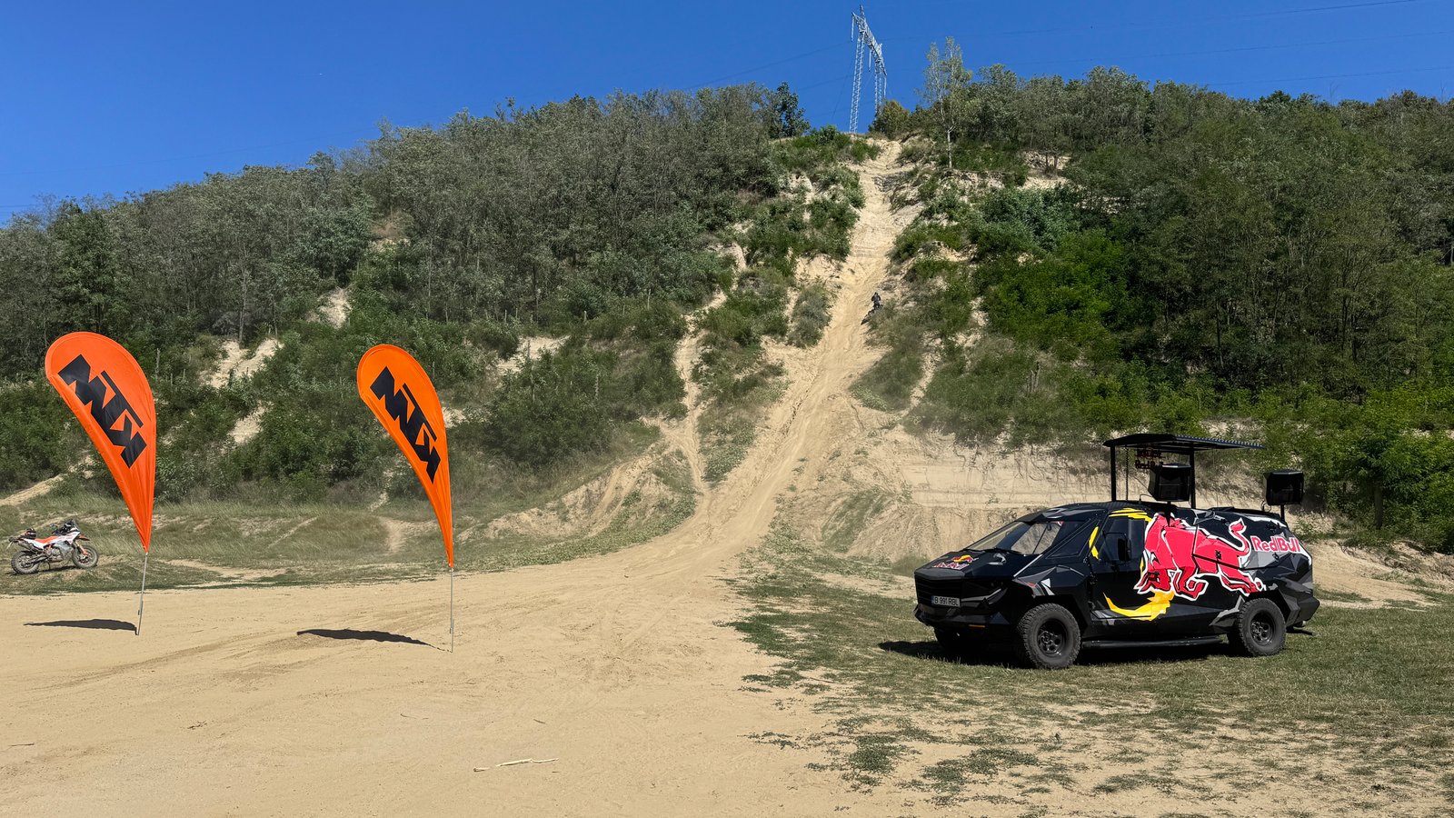 Hill climb section at the Red Bull Romaniacs finish area