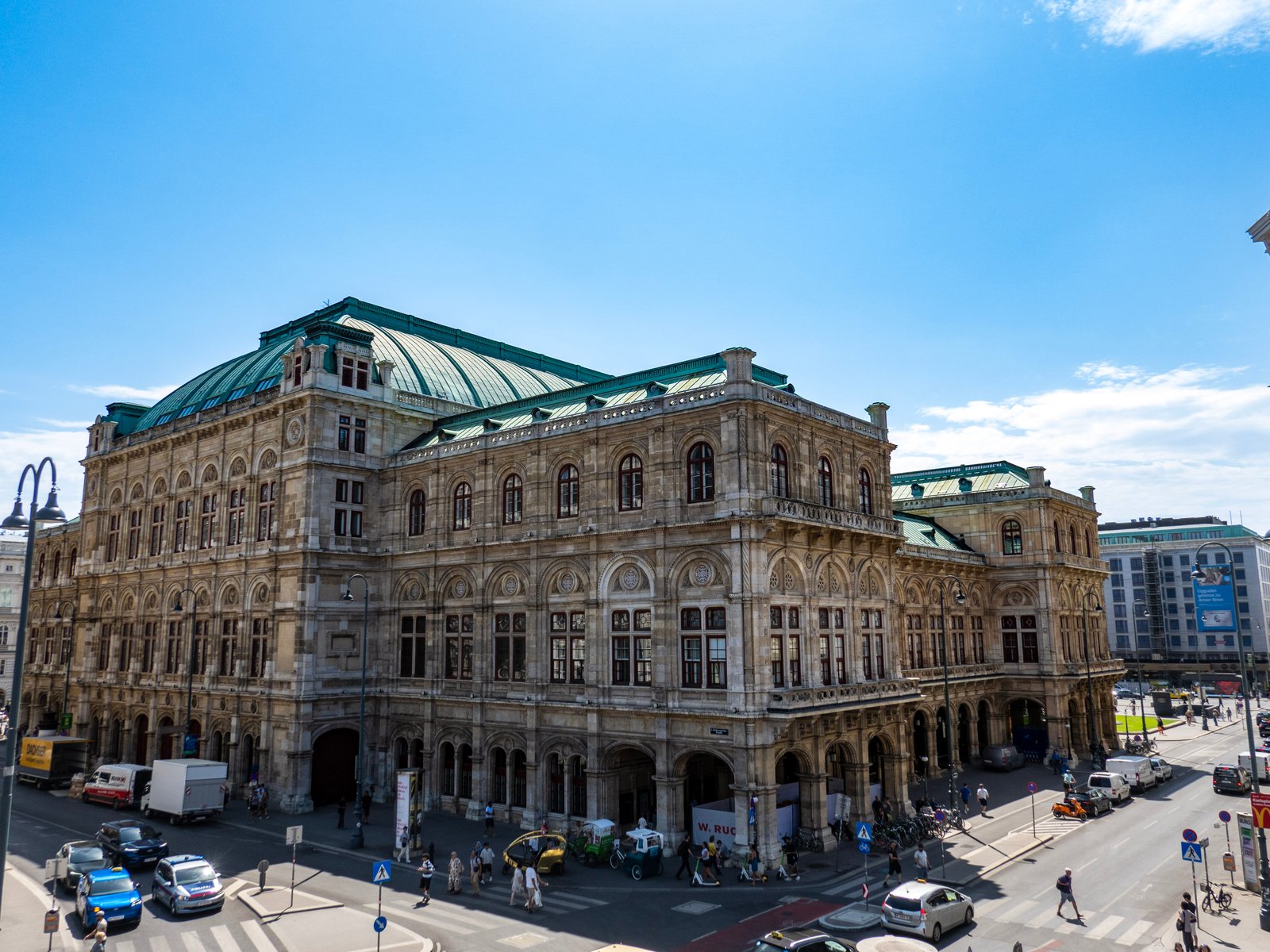 Vienna State Opera House street view, Austria