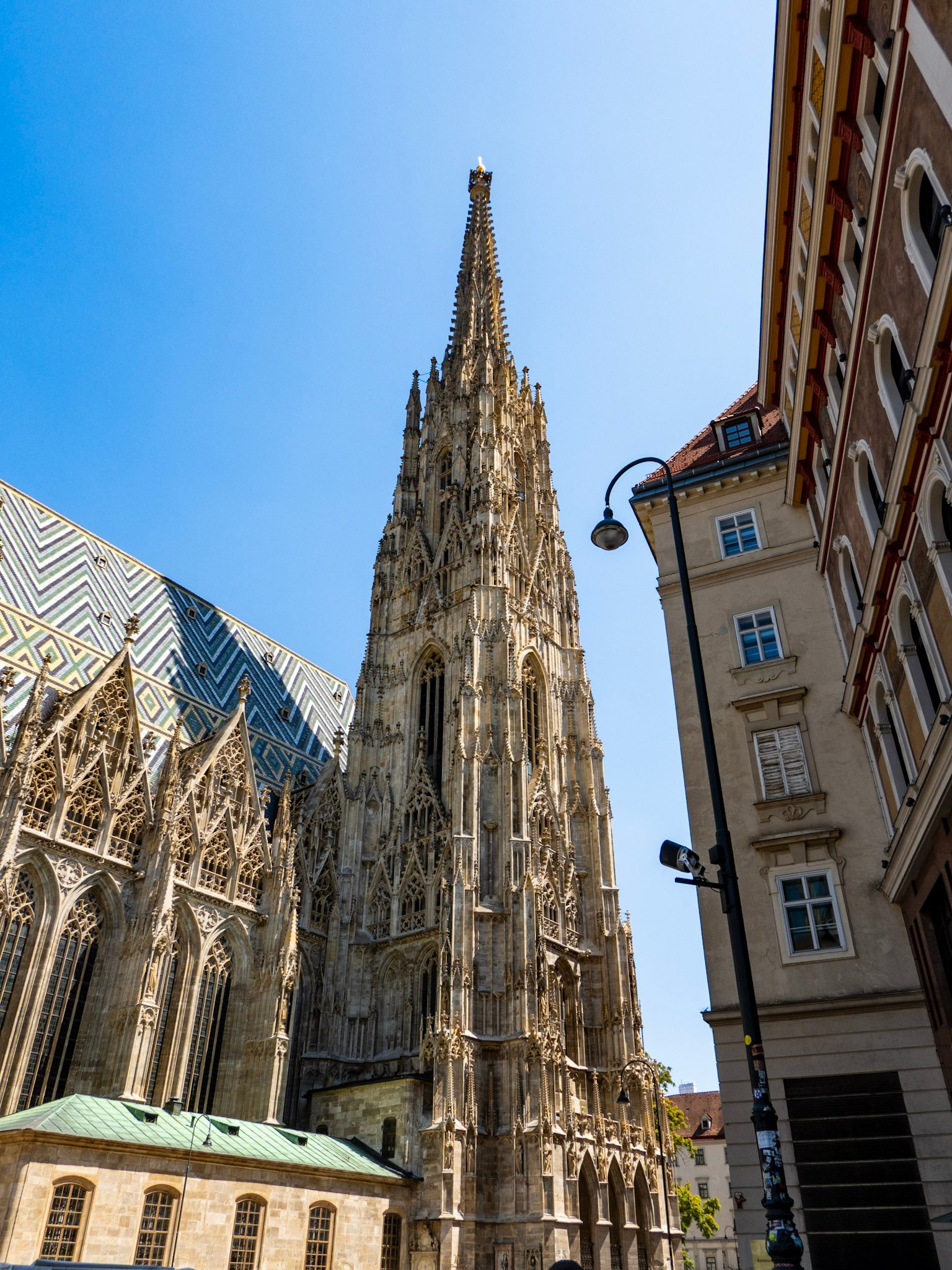 St. Stephen's Cathedral Gothic spire, Vienna Austria