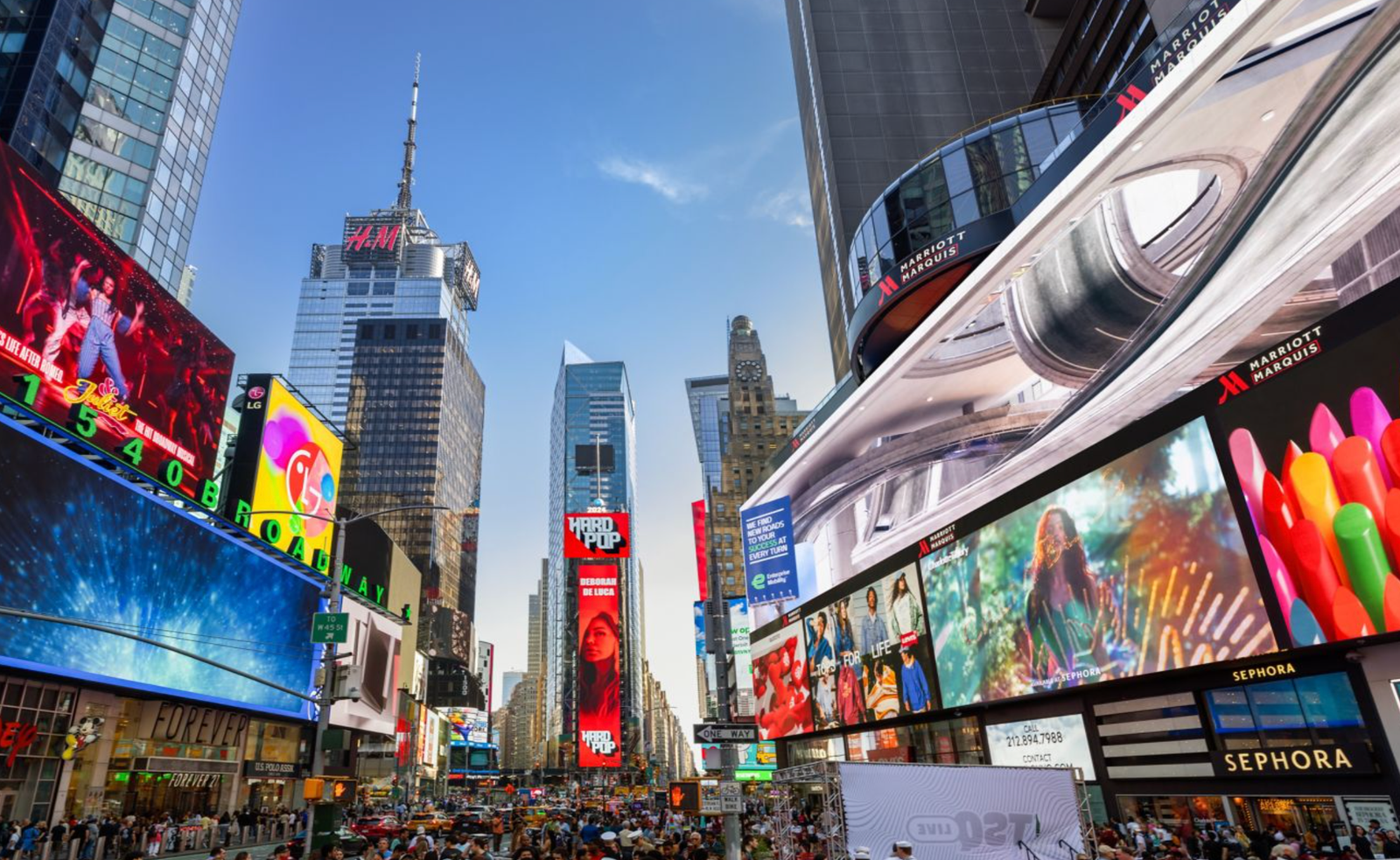 Times Square with Marriott Marquis sign, New York City